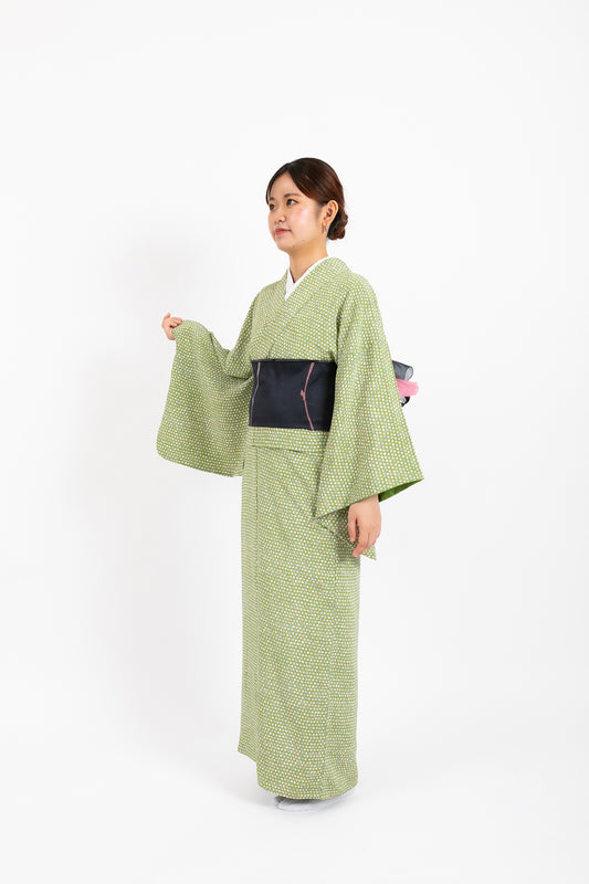 YOURかんたん着物 水玉模様 | 色鮮やかなドットが可愛い遊び心のあるデザイン