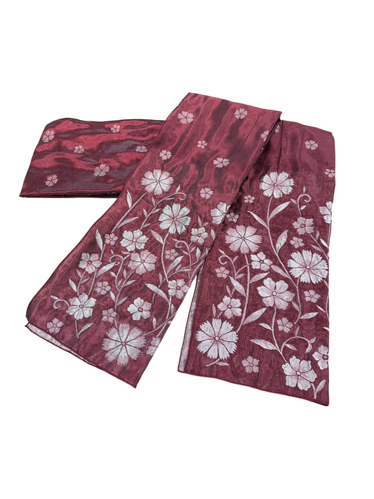 YOURかんたん着物・帯バリエーション 変わり文庫帯バージョン-レッド