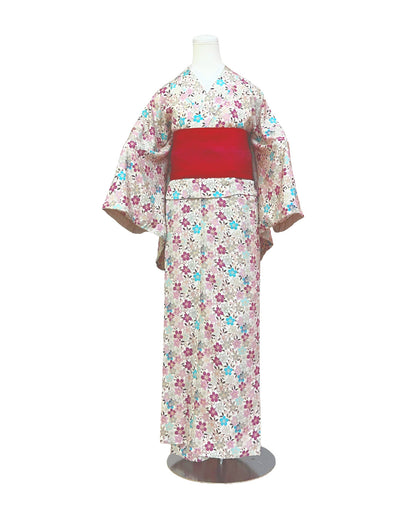 YOUR かんたん着物 桜尽くし | 桜の模様が可愛らしさを引き出すデザイン